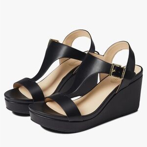 NIB Kenneth Cole Card Wedge Sandal Size 6